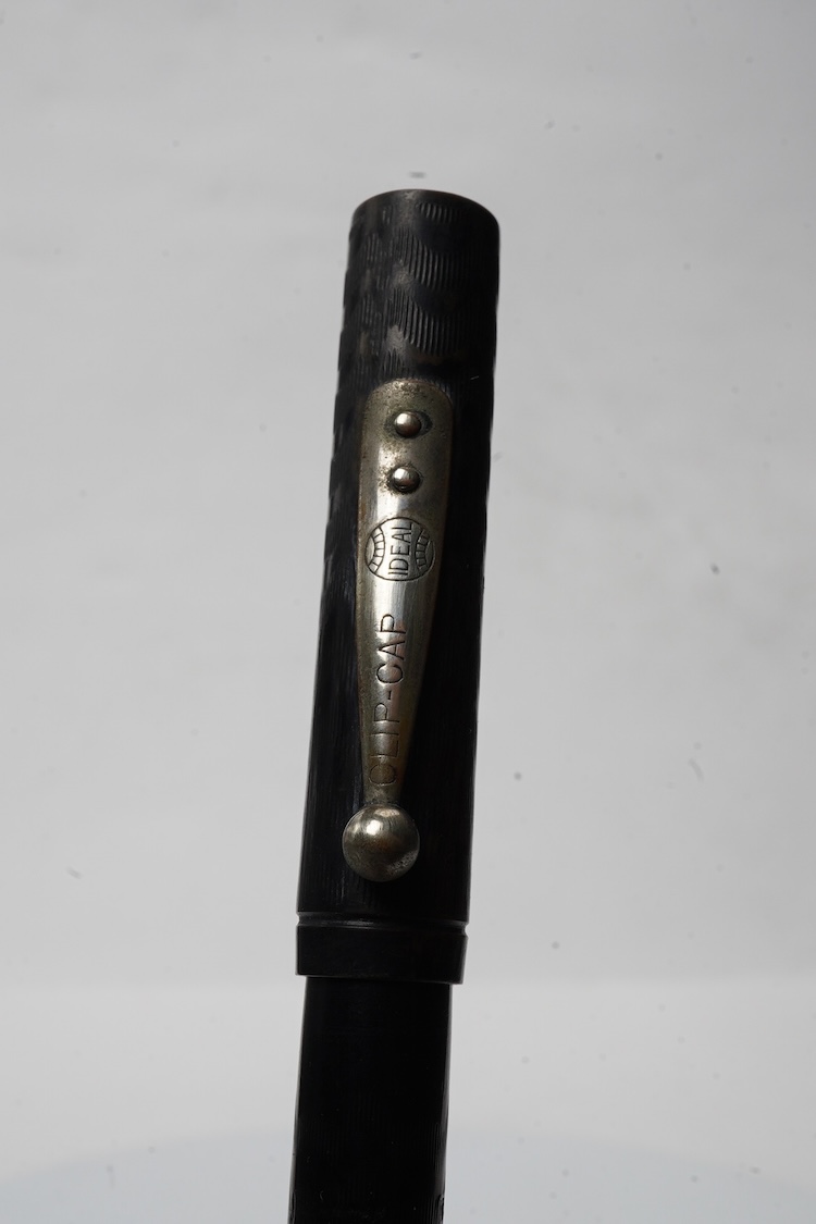A Waterman BCHR No.12 eye dropper with nickel clip and Waterman 14ct. gold flexible nib